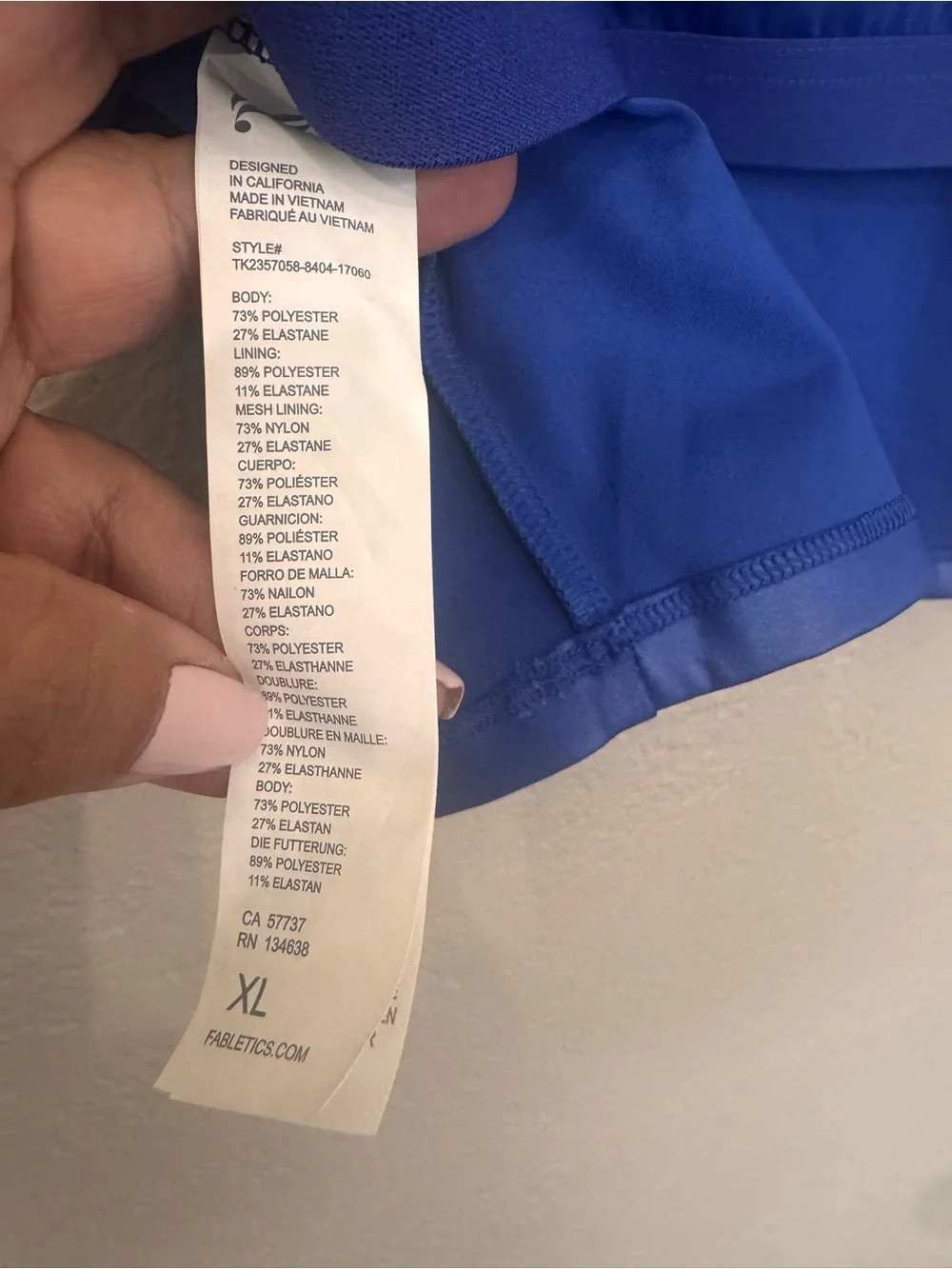 Fabletics Electric Blue Racerback Tank and High-Waist Leggings - Picture 6 of 13